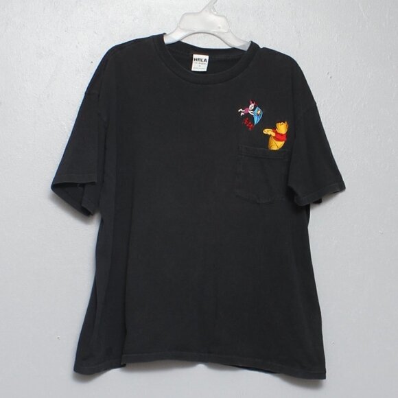 Vintage HRLA Winnie the Pooh Disney embroidered pocket shirt sleeve tee - Picture 1 of 5